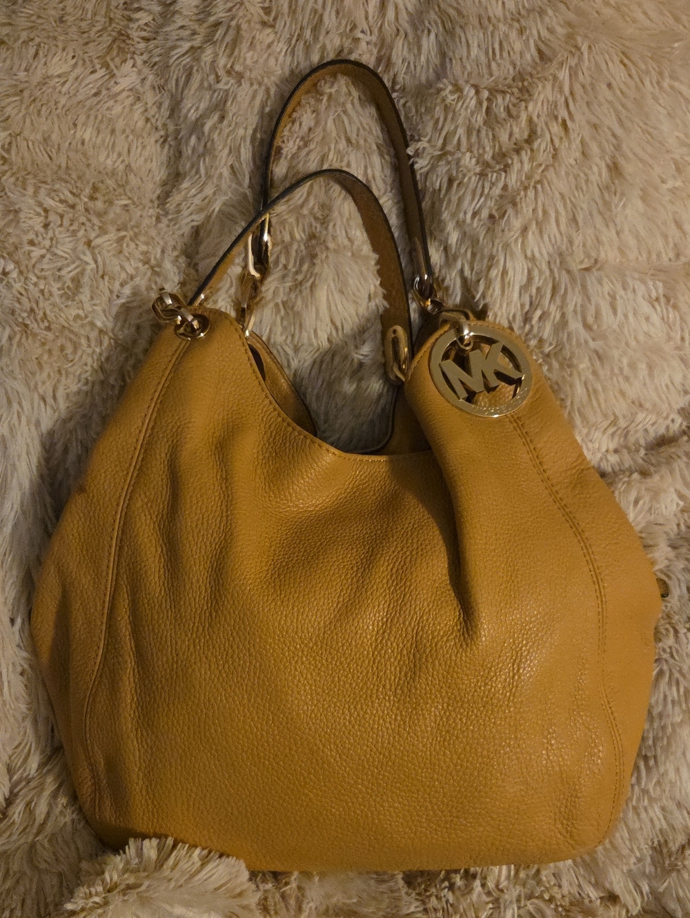 Michael Kors Women's Tan Leather Hobo Bag